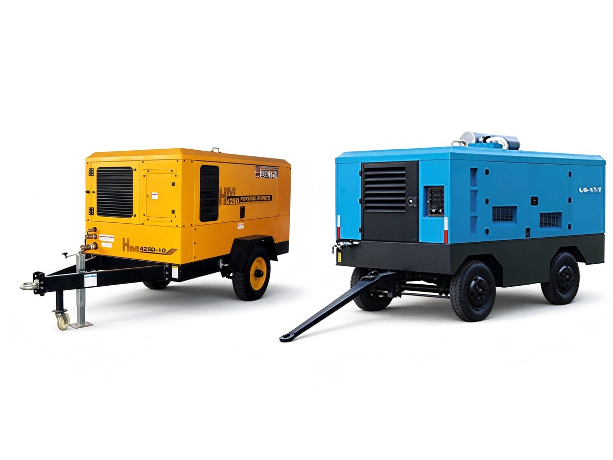 Compressors &mdash; air supply sized to the hammer and hole