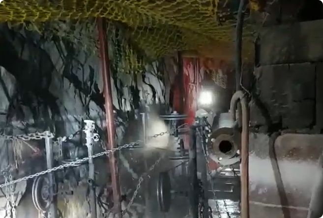 55kW Wire Saw Machine Working at Rustenburg Quarry, South Africa