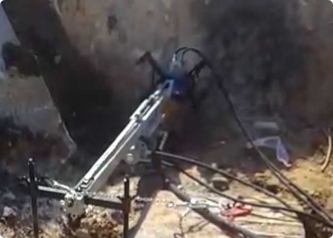Crawler DTH Drilling Rig at White Marble Quarry